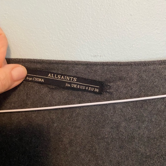 ALLSAINTS grey itat shrug sweater - Picture 3 of 4